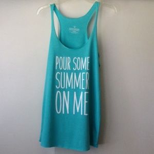 Graphic Tank Top - Beach Coverup Top